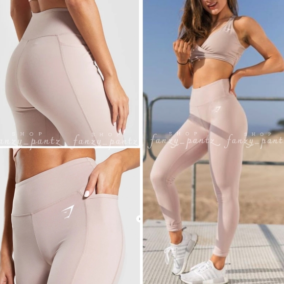 Gymshark Pants - NWT Gymshark Dreamy Leggings 2.0 high waist Taupe